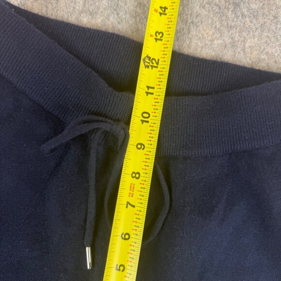 Quince Navy Cashmere Pants Straight Leg XS Pockets Drawstring Lounge - Picture 7 of 14